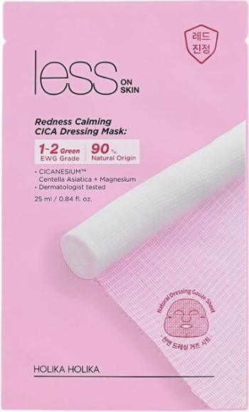 Holika Holika Mască calmantă pentru pielea sensibilă și înroșită Less on Skin (Redness Calming Cica Dressing Mask) 25 ml