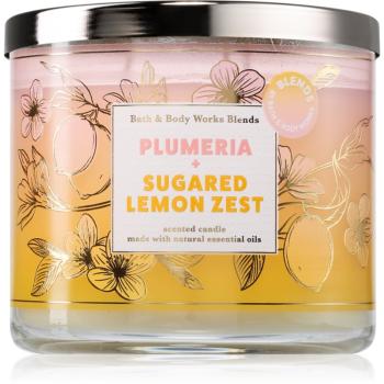 Bath & Body Works Plumeria & Sugared Lemon Zest lumânare parfumată 411 g