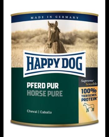 HAPPY DOG Wild Pur Hrana umeda pentru caini, 100% carne de cal, 800 g