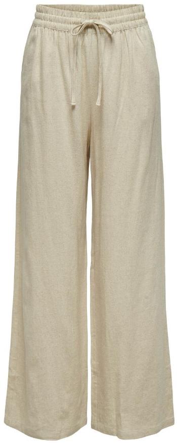 Jacqueline de Yong Pantaloni pentru femei JDYSAY Loose Fit 15318361 Oatmeal XL/32