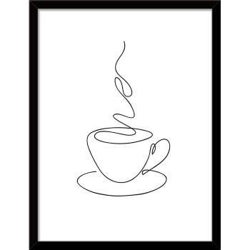 Poster cu ramă 30x40 cm Linear Coffee – Styler