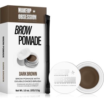 Makeup Obsession Brow Pomade pomadă pentru sprâncene culoare Dark Brown 2.5 g