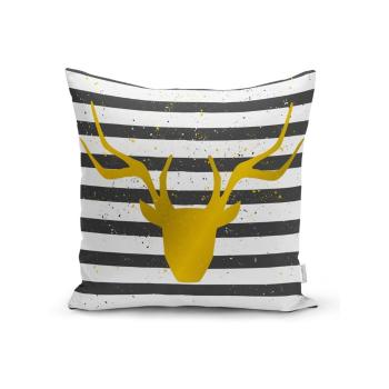 Față de pernă Minimalist Cushion Covers Striped Reindeer, 42 x 42 cm