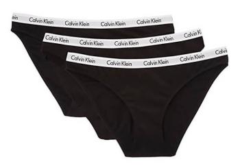 Calvin Klein 3 PACK - chiloți pentru femei Bikini QD3588E-001 M