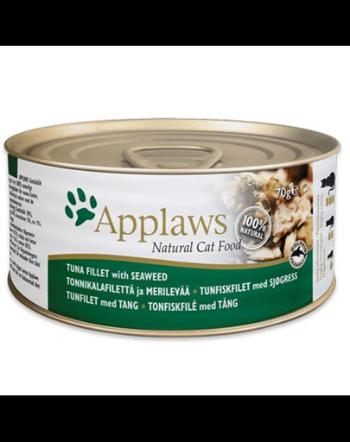 APPLAWS Hrana umeda pentru pisici, cu ton si alge marine, 6 x 70 g