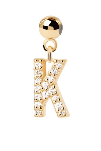 PDPAOLA Pandantiv placat cu aur ”K” Charms CH01-060-U