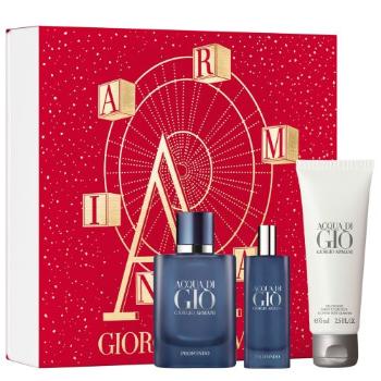 Giorgio Armani Acqua Di Gio Profondo + EDP 40 ml + 15 ml + gel de duș 75 ml