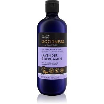 Baylis & Harding Goodness Sleep Beautifully gel de dus anti-stres pentru un somn liniștit Lavender & Bergamot 500 ml