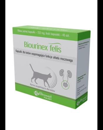 BIOWET Biourinex Felis capsule pentru pisici care sustin functiile sistemului urinar 45 buc.