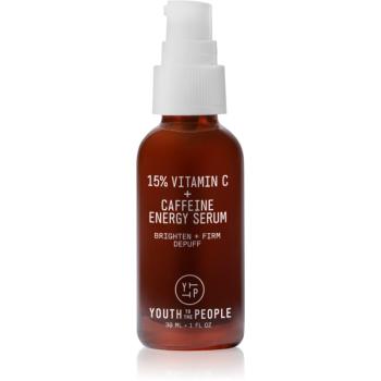 Youth To The People 15% Vitamin C + Caffeine Energy Serum ser stralucire cu vitamina C 30 ml