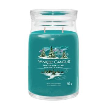 Yankee Candle Lumânare aromatica Signature sticla mare Winter Night Stars 567 g