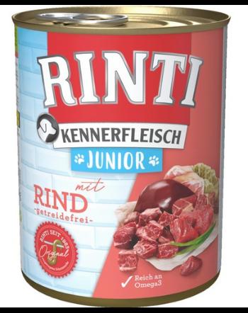 RINTI Kennerfleish Junior Beef 400 g Hrana pentru catel, cu vita