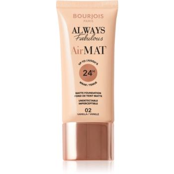 Bourjois Air Mat machiaj cu efect matifiant culoare 02 Vanilla 30 ml