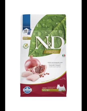 FARMINA N&amp;D Adult Hrana uscata pentru caini adulti de talie mica, cu pui și rodie 800 gr