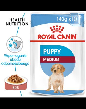 Royal Canin Medium Puppy Hrana umeda pentru caitei de talie medie 140 g