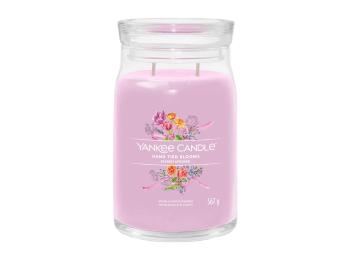 Yankee Candle Lumânare aromatică Signature sticlă mare Hand Tied Blooms 567 g