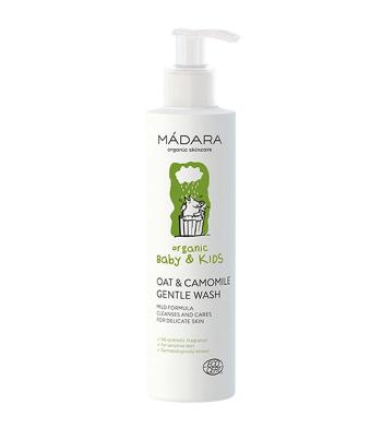 MÁDARA Baie fină Ovăz și mușețel Baby & Kids (Oat & Camomile Gentle Wash) 190 ml