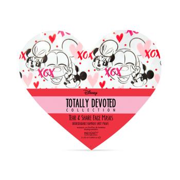 Mad Beauty Mască de față Minnie Mickey Totally Devoted (Tear & Share Sheet Face Masks) 2 x 25 ml