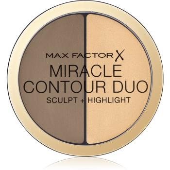 Max Factor Miracle Contour Duo auto-bronzant cremos și iluminator culoare Light/ Medium 8 g