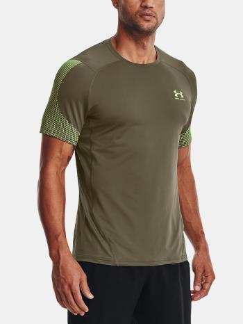 Under Armour UA HG Armour Fitted Nvlty SS Tricou Verde