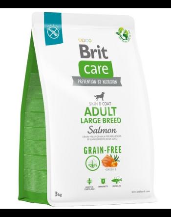 BRIT Care Grain-free Adult Large Breed Salmon hrana fara cereale, cu somon pentru caini adulti talie mare 3 kg