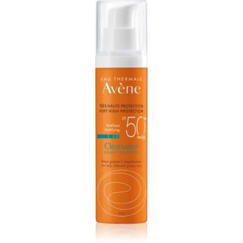 Avène Cleanance Solaire tratament matifiant protector pentru ten predispus la acnee SPF 50+ 50 ml