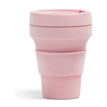 Cană pliabilă Stojo Pocket Cup Carnation, 355 ml, roz