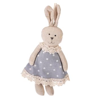 Set 2 decorațiuni pentru Paște Dakls Ms. Bunny, gri