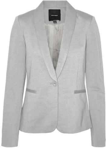 Vero Moda Blazer pentru femei VMHARUKIMO Slim Fit 10291043 Light Grey Melange 34