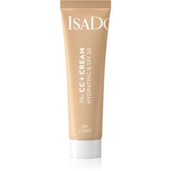 IsaDora CC + Cream crema CC hidratanta SPF 30 culoare 3N Light 30 ml