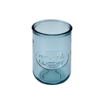 Pahar din sticlă reciclată Ego Dekor Water, 0,4 l, albastru închis