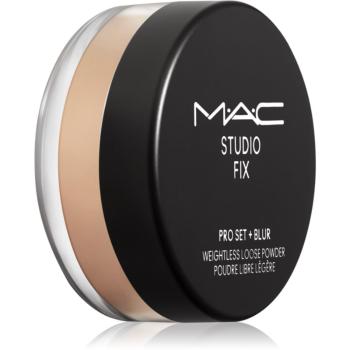 MAC Cosmetics Studio Fix Pro Set + Blur Weightless Loose Powder pudra cu efect de matifiere culoare Medium Deep 6,5 g