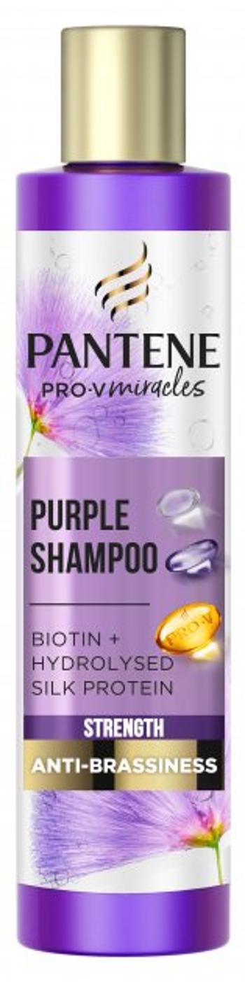 Pantene Șampon violet Pro-V Miracles Strength & Anti-Brassiness (Purple Shampoo) 225 ml