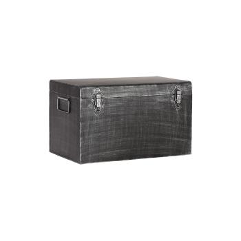 Cutie metalică pentru depozitare LABEL51, lungime 50 cm, negru