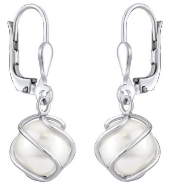 Silvego Cercei atârnați eleganți cu Swarovski® Pearl SILVEGOBP31644