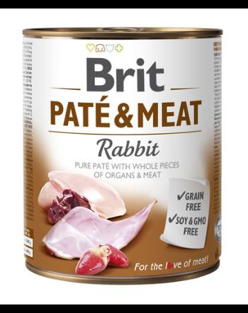 BRIT Pate &amp; Meat Rabbit, cu iepure 800 g