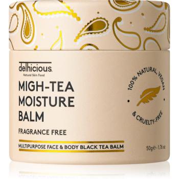 delhicious MIGH-TEA MOISTURE BALM balsam multifuncțional pentru piele foarte uscata si sensibila fără parfum 50 g