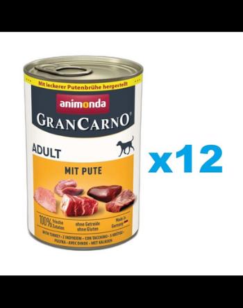 ANIMONDA GranCarno Adult curcan 12x400g hrana caine adult