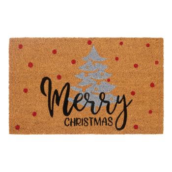 Covoraș de intrare din fibre de nucă de cocos 40x70 cm  cu model de Crăciun Silver Christmas – Hanse Home