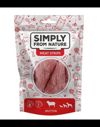 SIMPLY FROM NATURE Meat Strips Fasii de carne pentru caine, cu oaie 80 g