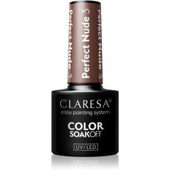 Claresa SoakOff UV/LED Color Perfect Nude lac de unghii sub forma de gel culoare 3 5 g