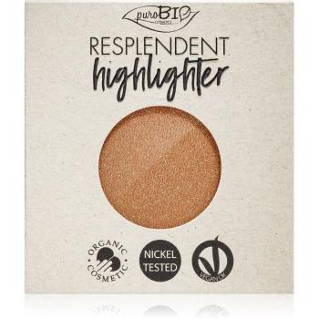 puroBIO Cosmetics Resplendent Highlighter crema de strălucire rezervă culoare 03 Copper 9 g