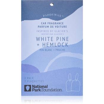 Paddywax Parks White Pine + Hemlock parfum pentru masina 2 buc