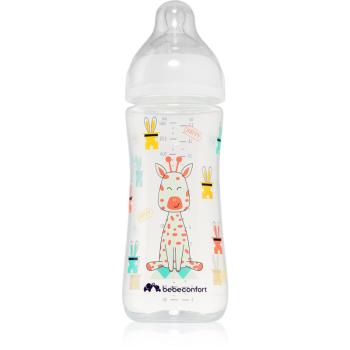 Bebeconfort Emotion White biberon pentru sugari Giraffe 6m + 360 ml