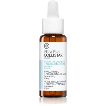 Collistar Attivi Puri Hyaluronic + Polyglutamic Moisturizing Lifting ser facial cu efect de lifting cu acid hialuronic 30 ml