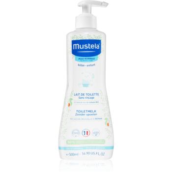 Mustela Bébé No Rinse Cleansing Milk lapte pentru curatare pentru nou-nascuti si copii 500 ml