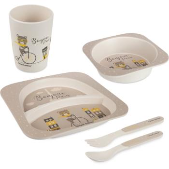 canpol babies Bonjour Paris Set serviciu de masă pentru copii Beige 5 buc