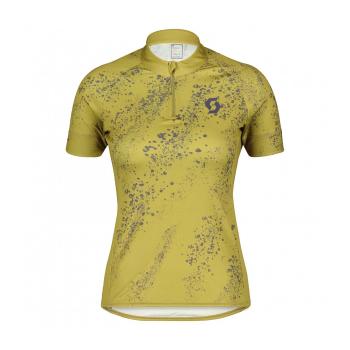 
                 SCOTT Tricou de ciclism cu mânecă scurtă - ENDURANCE 30 SS LADY - verde/mov/galben  
            