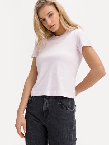 Calvin Klein Jeans Shrunken Institutional Tricou Roz