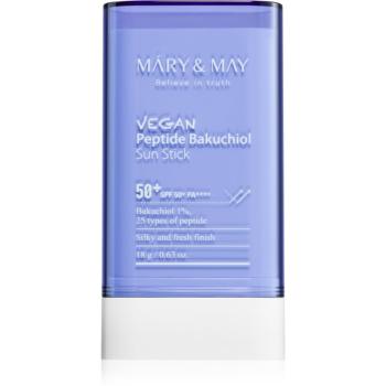 MARY & MAY Peptide Bakuchiol Sun Stick baton cu protectie solara cu efect antirid SPF 50+ 18 g